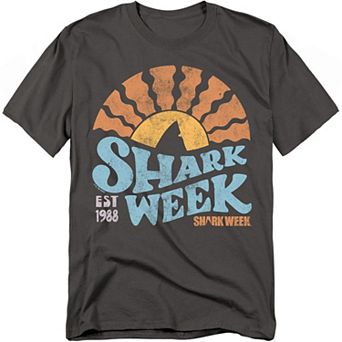 Big & Tall Shark Week Sunset Graphic Tee