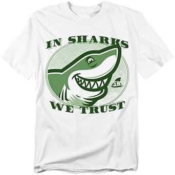 Big & Tall Shark Week In Sharks We Trust Graphic Tee