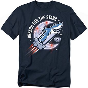 Big & Tall Shark Week Breach For The Stars Graphic Tee