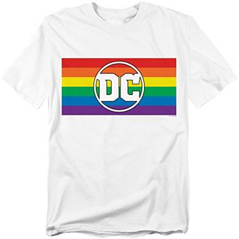 Big & Tall DC Comics Rainbow Flag Logo Graphic Tee