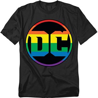 Big & Tall DC Comics Rainbow Logo Graphic Tee
