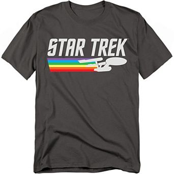 Big & Tall Star Trek Rainbow Trail Graphic Tee