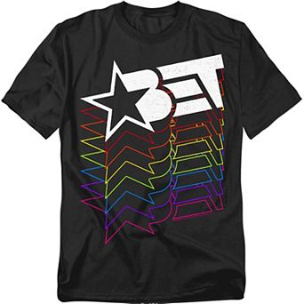 Big & Tall BET Rainbow Logo Stack Graphic Tee