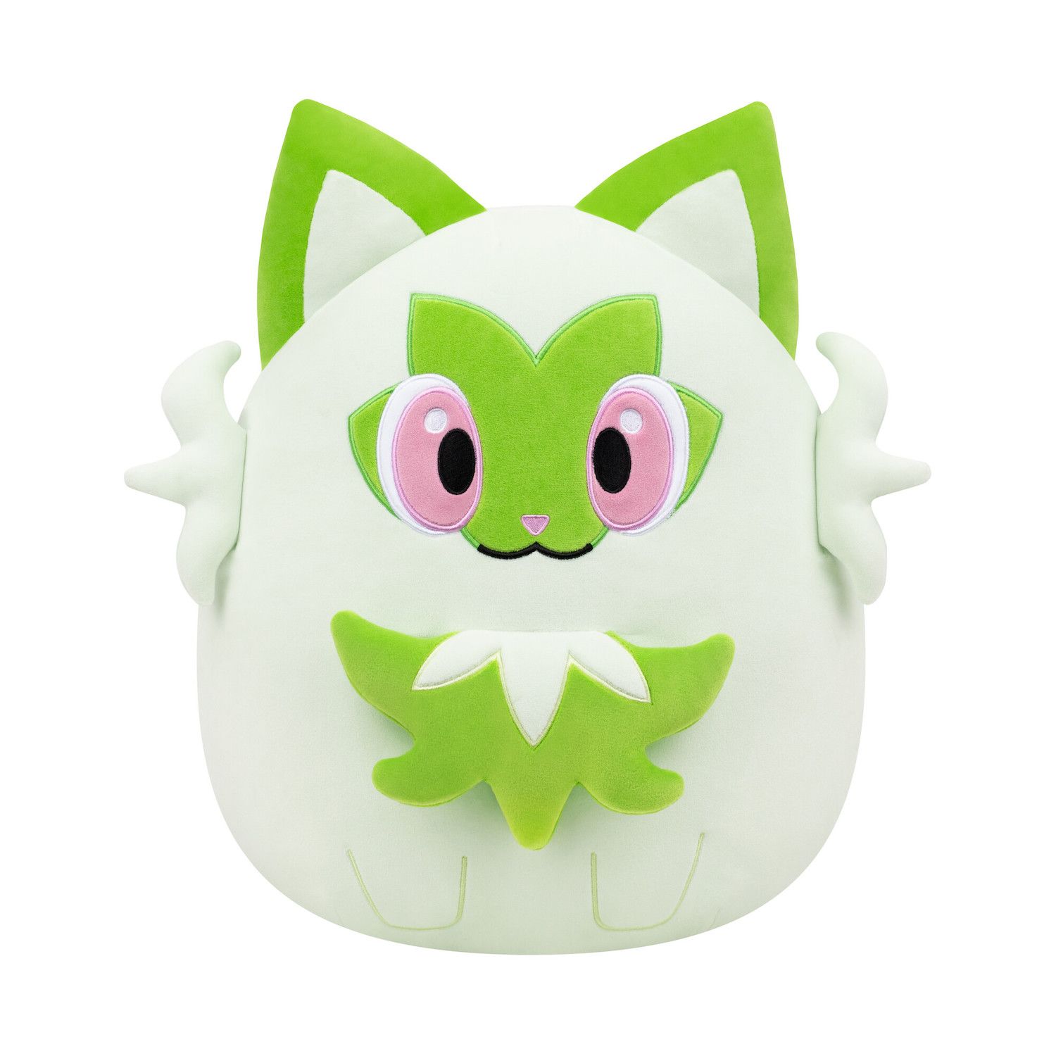 Детские мягкие игрушки Squishmallows Pokemon Sprigatito 14-inch Plush Toy