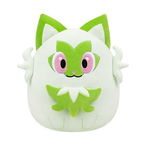 Детские мягкие игрушки Squishmallows Pokemon Sprigatito 14-inch Plush Toy