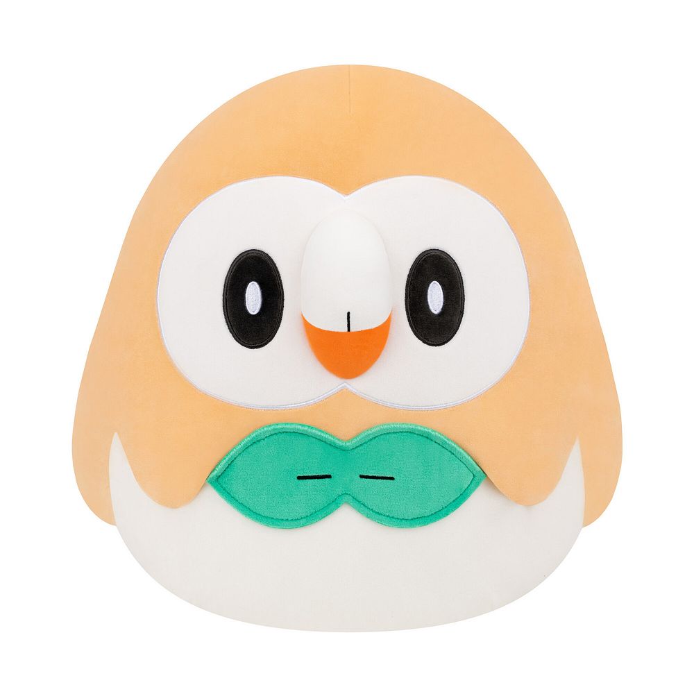 Squishmallows Pokémon Rowlet Large 14-inch Soft Plush Toy