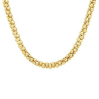 PRIMROSE 14k Gold Flash Plated Cubic Zirconia Accented Spike Chain Necklace