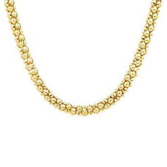 PRIMROSE 14k Gold Flash Plated Cubic Zirconia Accented Spike Chain Necklace