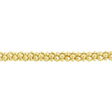 PRIMROSE 14k Gold Flash Plated Cubic Zirconia Accented Spike Chain Necklace