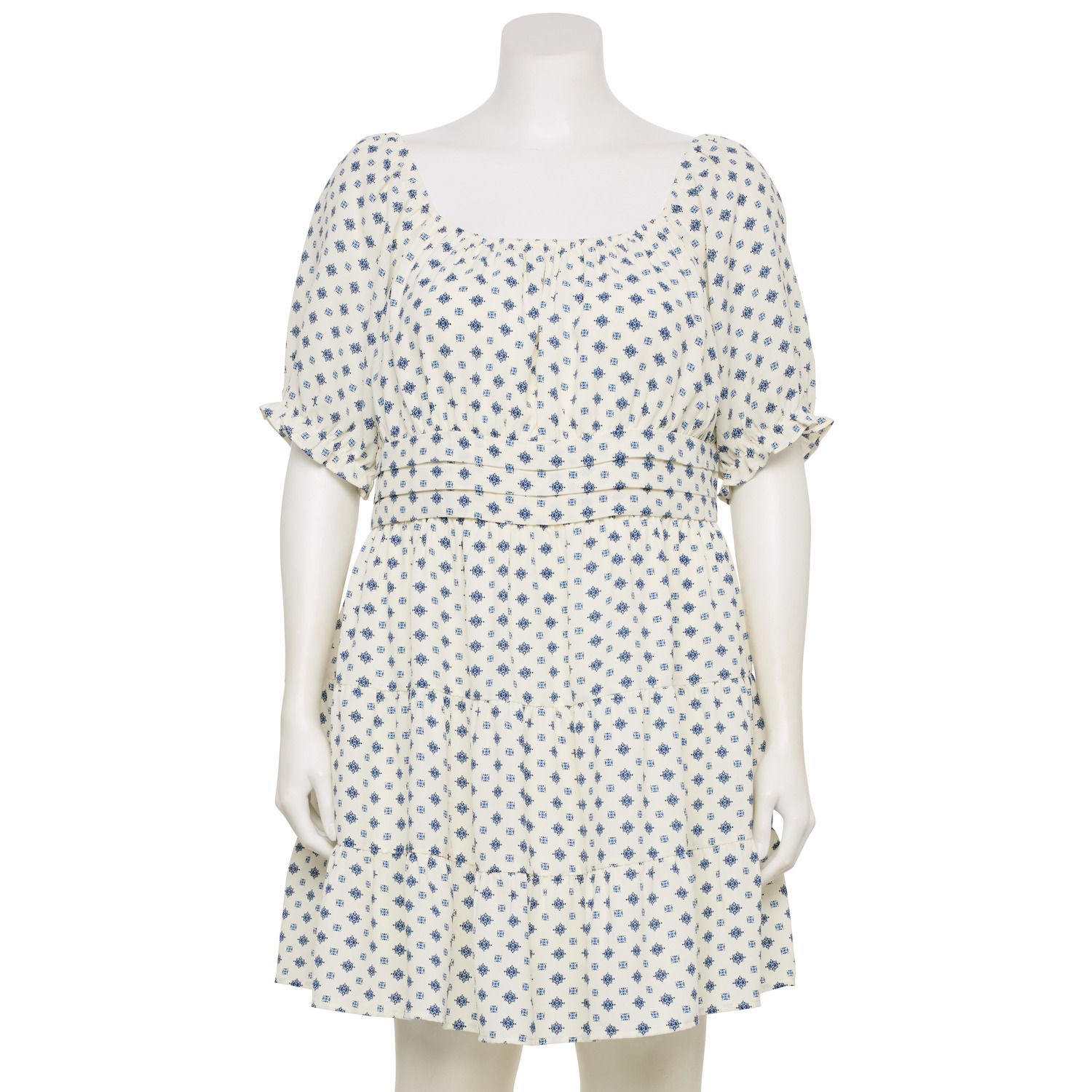 Женские платья Juniors' Plus Size Mary & Mo Smocked Back Dress