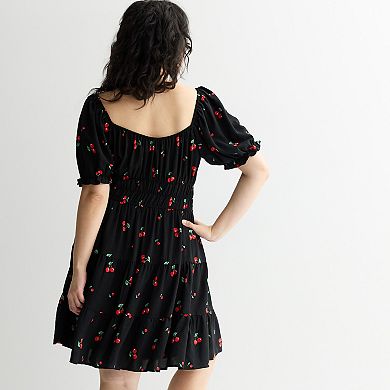 Juniors' Plus Size Liberty Love Tiered Peasant Dress