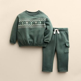 Baby Little Co. by Lauren Conrad 2 pc Seamed Crew & Pants Set