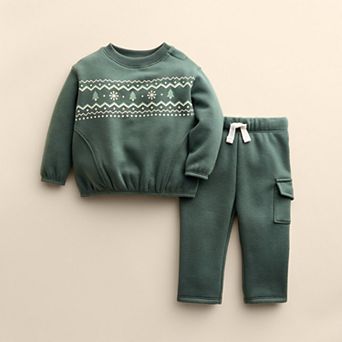 Baby Little Co. by Lauren Conrad 2 pc Seamed Crew & Pants Set