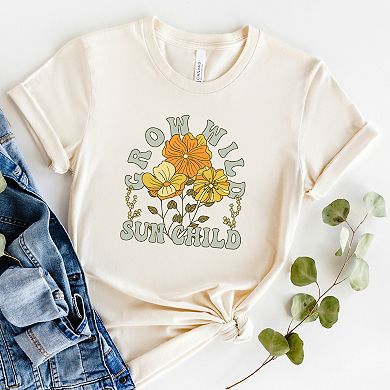 Simply Sage Market Grow Wild Sun Child Colorful Short Sleeve Tee