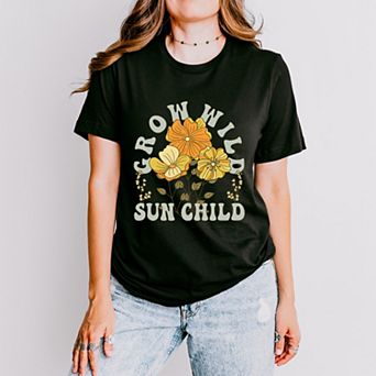 Simply Sage Market Grow Wild Sun Child Colorful Short Sleeve Tee