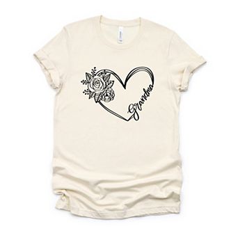 Simply Sage Market Grandma Heart Outline Short Sleeve Tee