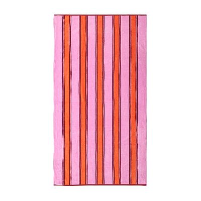The Big One® Stripe Beach Towel Pink