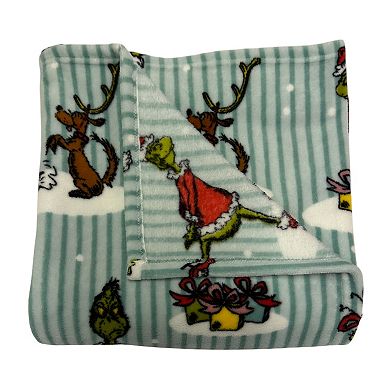 Grinch Print Throw Blanket