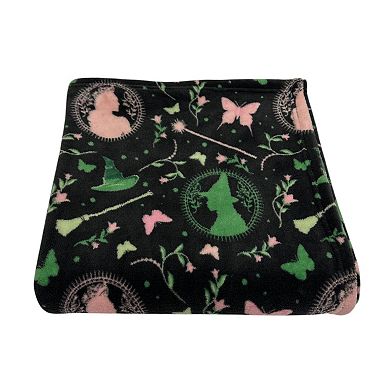 Wicked Witches Silhouette Print Throw Blanket
