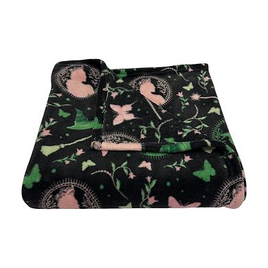 Wicked Witches Silhouette Print Throw Blanket