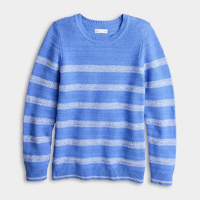 Women's Croft & Barrow® Links Striped Pullover Sweater