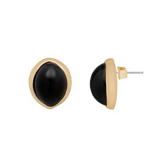 Emberly Gold Tone Modern Stud Earrings