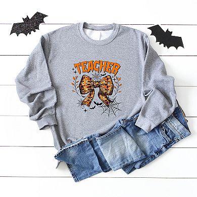 Simply Sage Market Coquette Halloween Teacher Sweatshirt