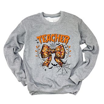 Simply Sage Market Coquette Halloween Teacher Sweatshirt