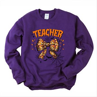 Simply Sage Market Coquette Halloween Teacher Sweatshirt