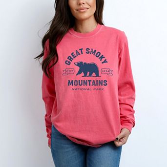 Simply Sage Market Vintage Great Smoky Mountains National Park Garment Dyed Long Sleeve