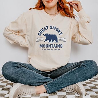 Simply Sage Market Vintage Great Smoky Mountains National Park Garment Dyed Long Sleeve