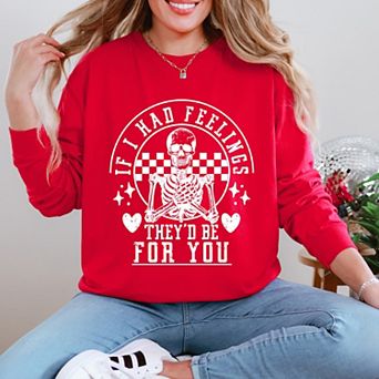 Simply Sage Market Valentine Feelings Skeleton Garment Dyed Long Sleeve