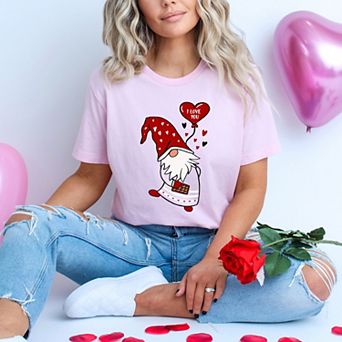 Simply Sage Market Valentine Gnome Heart Short Sleeve Tee