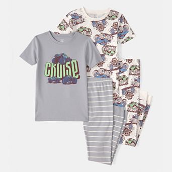 Boys 4-12 Carter's 4 pc Monster Truck Pajama Set