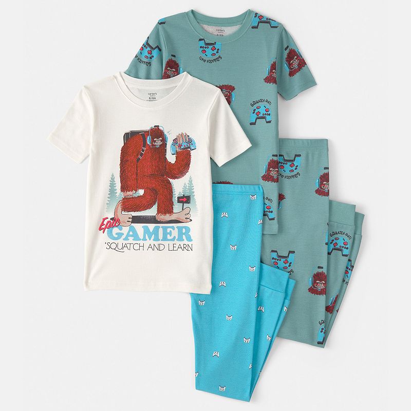 Boys 4-12 Carter's 4-pc. Monster Truck Pajama Set, Boy's, 