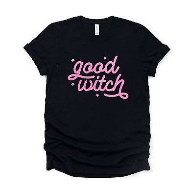 Simply Sage Market Good Witch Glitter Print Short Sleeve Tee
