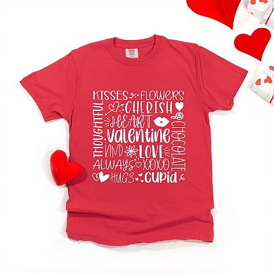 Simply Sage Market Valentine Collage Garment Dyed Tee