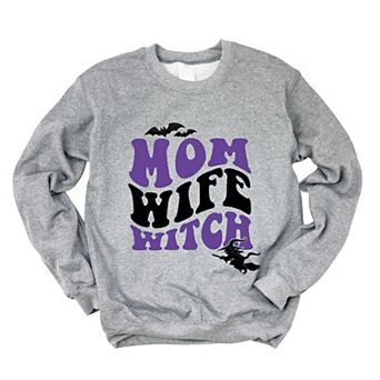 Simply Sage Market Mom Wife Witch Colorful Puff Print Sweatshirt