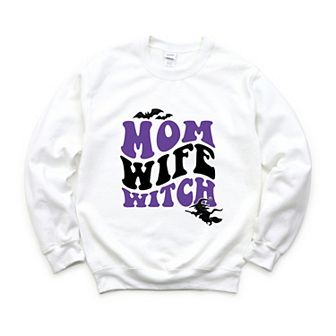 Simply Sage Market Mom Wife Witch Colorful Puff Print Sweatshirt