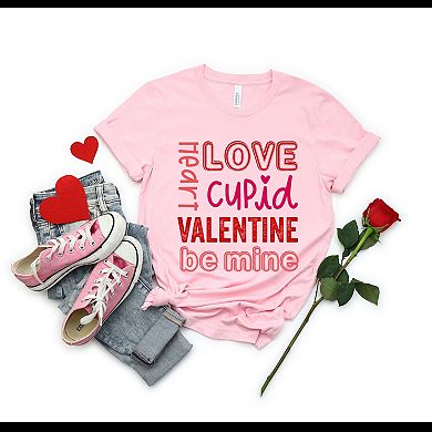Simply Sage Market Valentine's Words Short Sleeve Tee