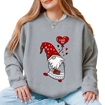Simply Sage Market Valentine Gnome Heart Sweatshirt