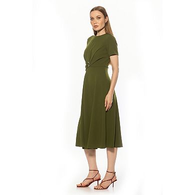 Women's ALEXIA ADMOR Crewneck Fit & Flare Dress