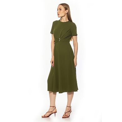Women's ALEXIA ADMOR Crewneck Fit & Flare Dress