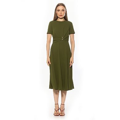 Women's ALEXIA ADMOR Crewneck Fit & Flare Dress