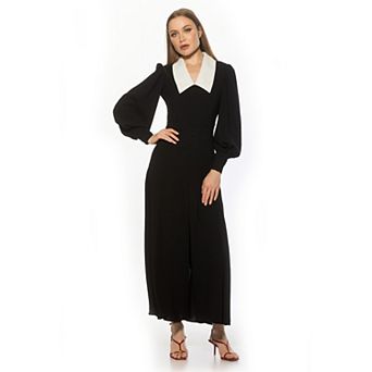 Women's ALEXIA ADMOR Blouson Sleeve Collared Button Down Dress