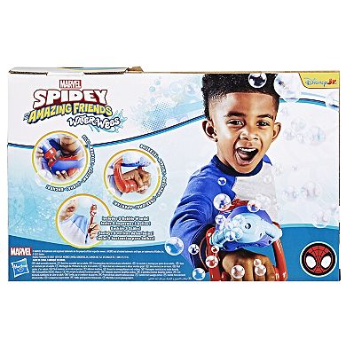 Hasbro Marvel Spidey Water-Webs Bubble Slinger Bubbles Set