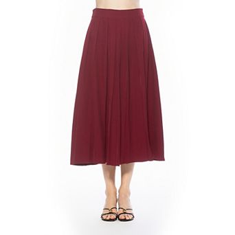 Women’s ALEXIA ADMOR Oren Long Pleated Midi Skirt