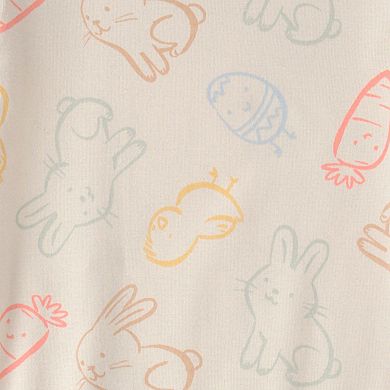 Girls Carter's Easter Bunny 100% Cotton 2-Pc. Pajama Top & Pajama Bottoms Set