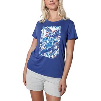 Juniors' DC Comics Justice League American Justice Loose Fit Graphic Tee