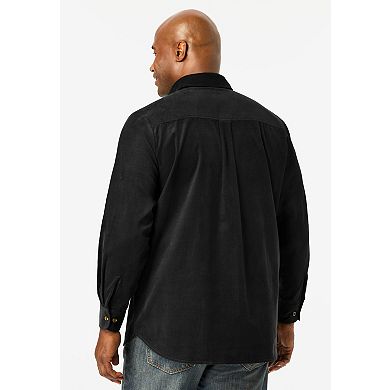 KingSize Men's Big & Tall Fine Wale Corduroy Shirt